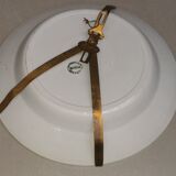 Ancien plat creux 26cm faience st amand décor au coq