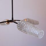 Lustre 4 tulips and brass