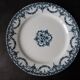 Set of 6 dinner plates Terre de Fer E. Bourgeois, Excelsior model