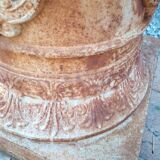 Colonne de jardin piédestal fonte de fer XIXème