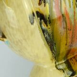 Art déco vase 1930s ceramic dumler breiden drip glaze double handle