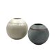 Mid-century Modern set of 2 gres vases, Franco Bucci Italy ca. 1960