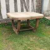 Art deco table from the 1930s in raw cherry wood