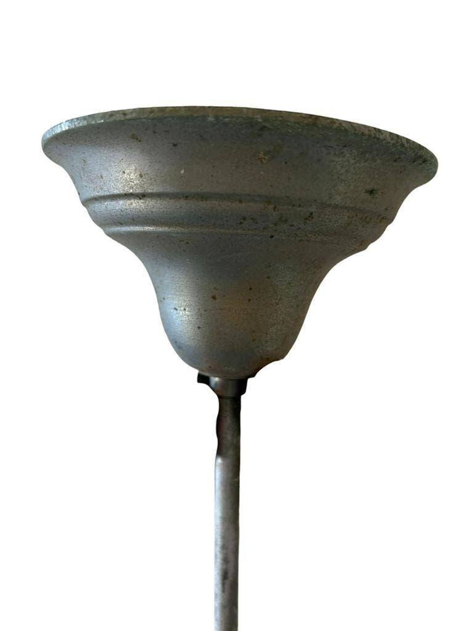 Vintage Art Deco suspension / chandelier with opaline shade