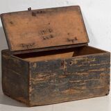 Antique cobalt blue ammunition trunk (c.1900) #64