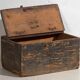 Old cobalt blue ammunition chest (c.1900) #64