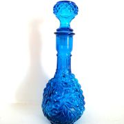 Three glass decanters from Empoli, Italy 1960