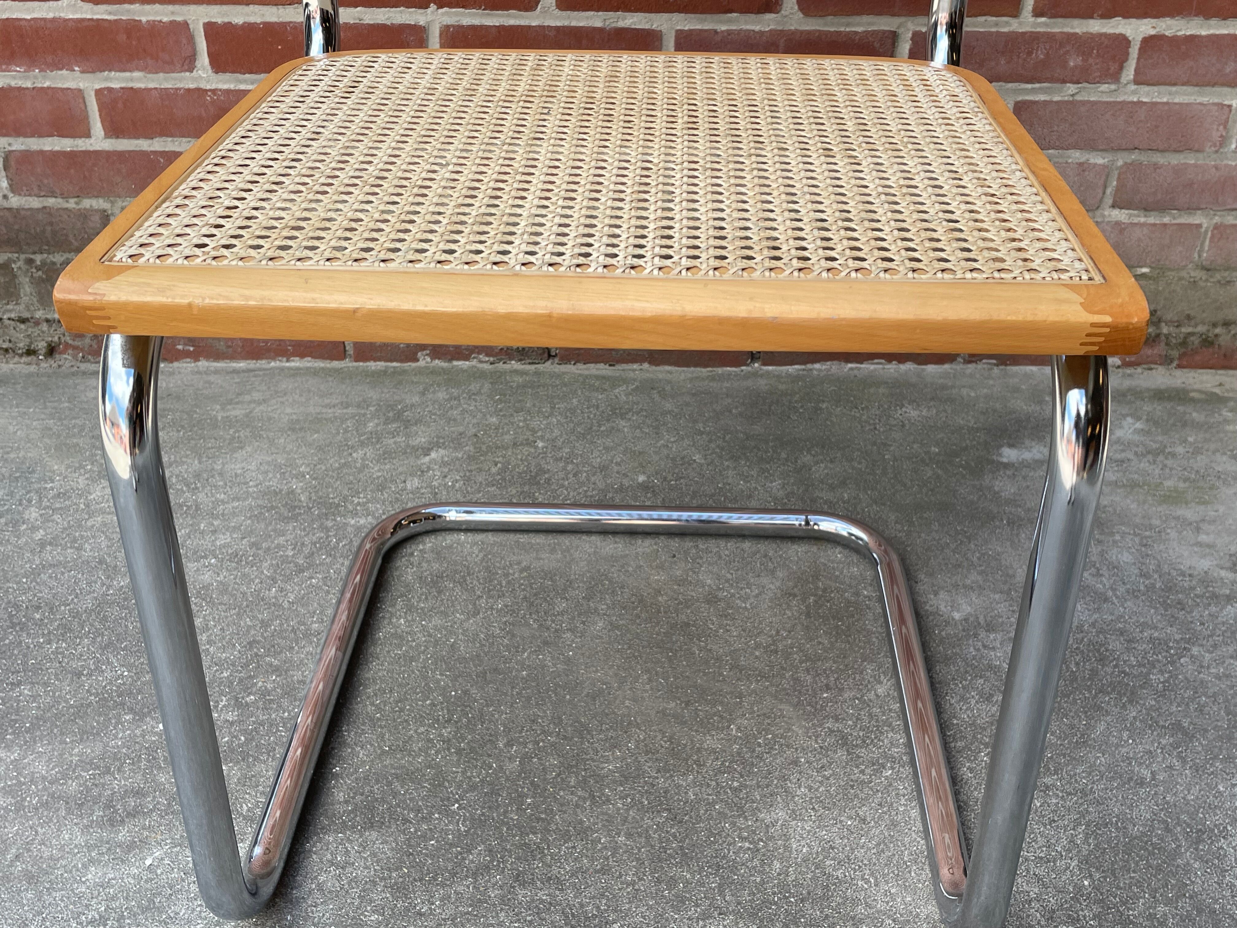 Cesca design chair model b32 in chrome