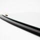 Large Mid Century wall mirror with extraordinary black glass frame