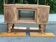 Vitrine vaisselier vintage en bois massif art déco 1940