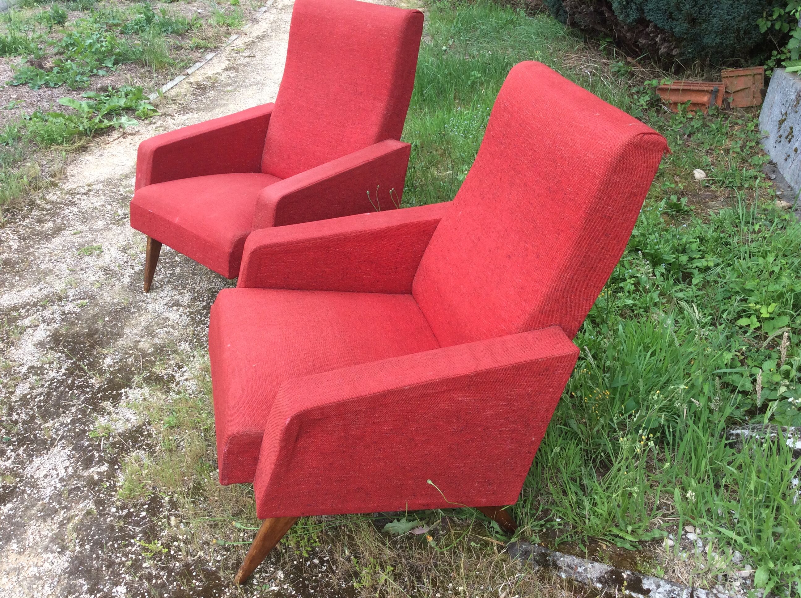 Paire de fauteuils 1960