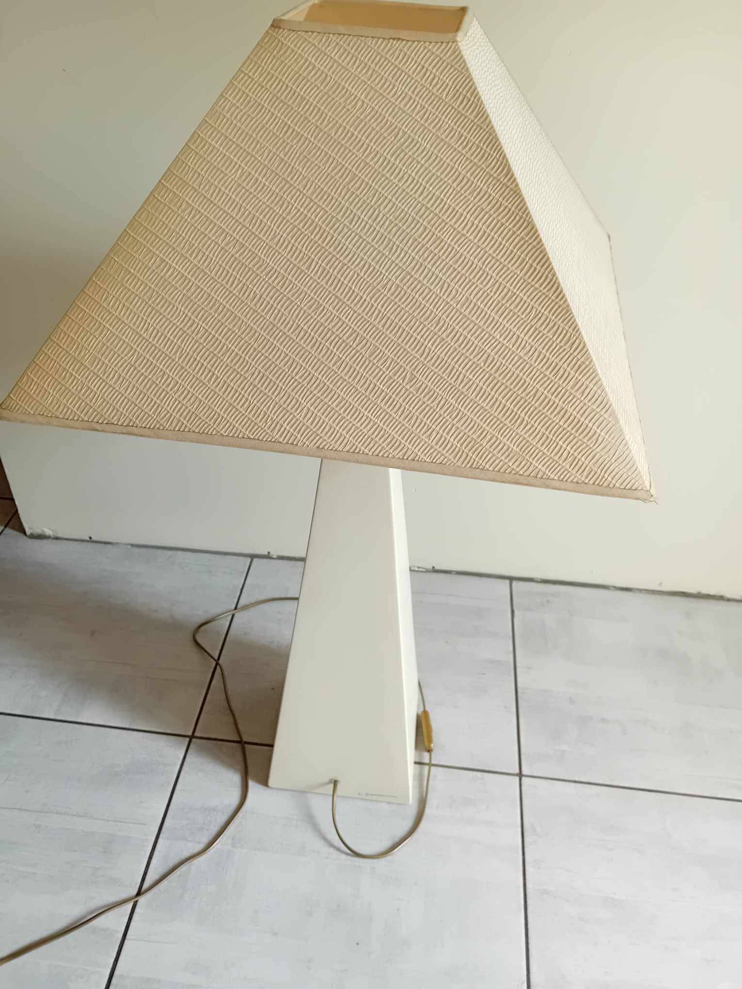 Large living room lamp signed louis drimmer 80s
