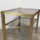 Table laiton et verre Mara