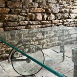 Glass coffee table