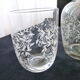 Serviteur de nuit en verre décor sérigraphié