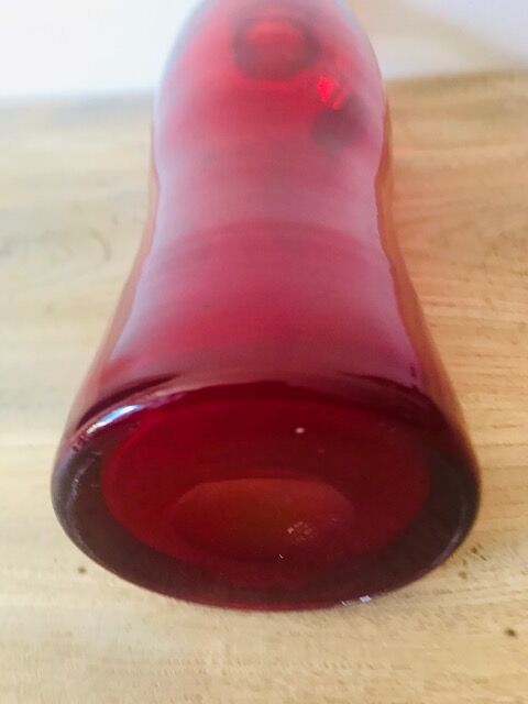 Red amfora jug vase pitcher by Professor Zbigniew Horbowy