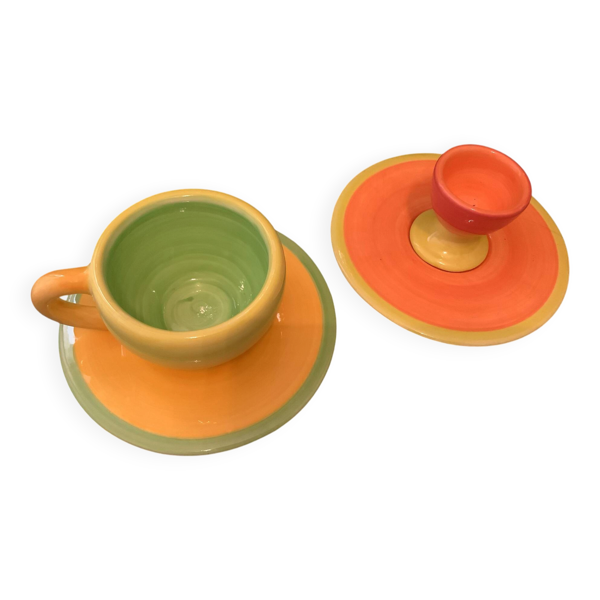 Habitat 1 cup + 1 egg cup + 2 saucers