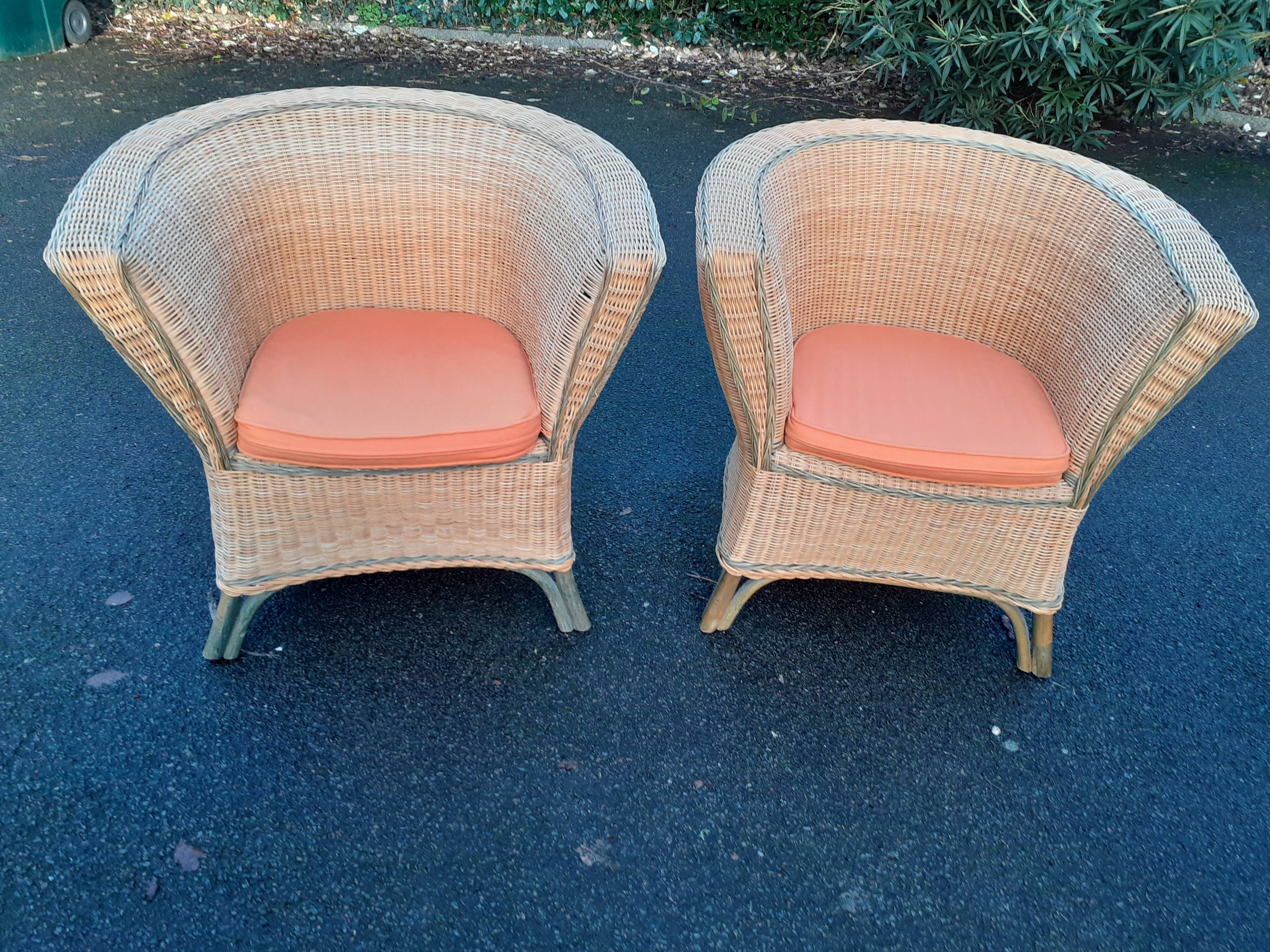 Rattan armchair