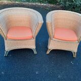 Rattan armchair