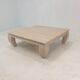 Table basse en travertin italien "Opium", années 1980.