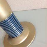 Blue and gold tulip vase in enamelled art deco style / 30s-40s