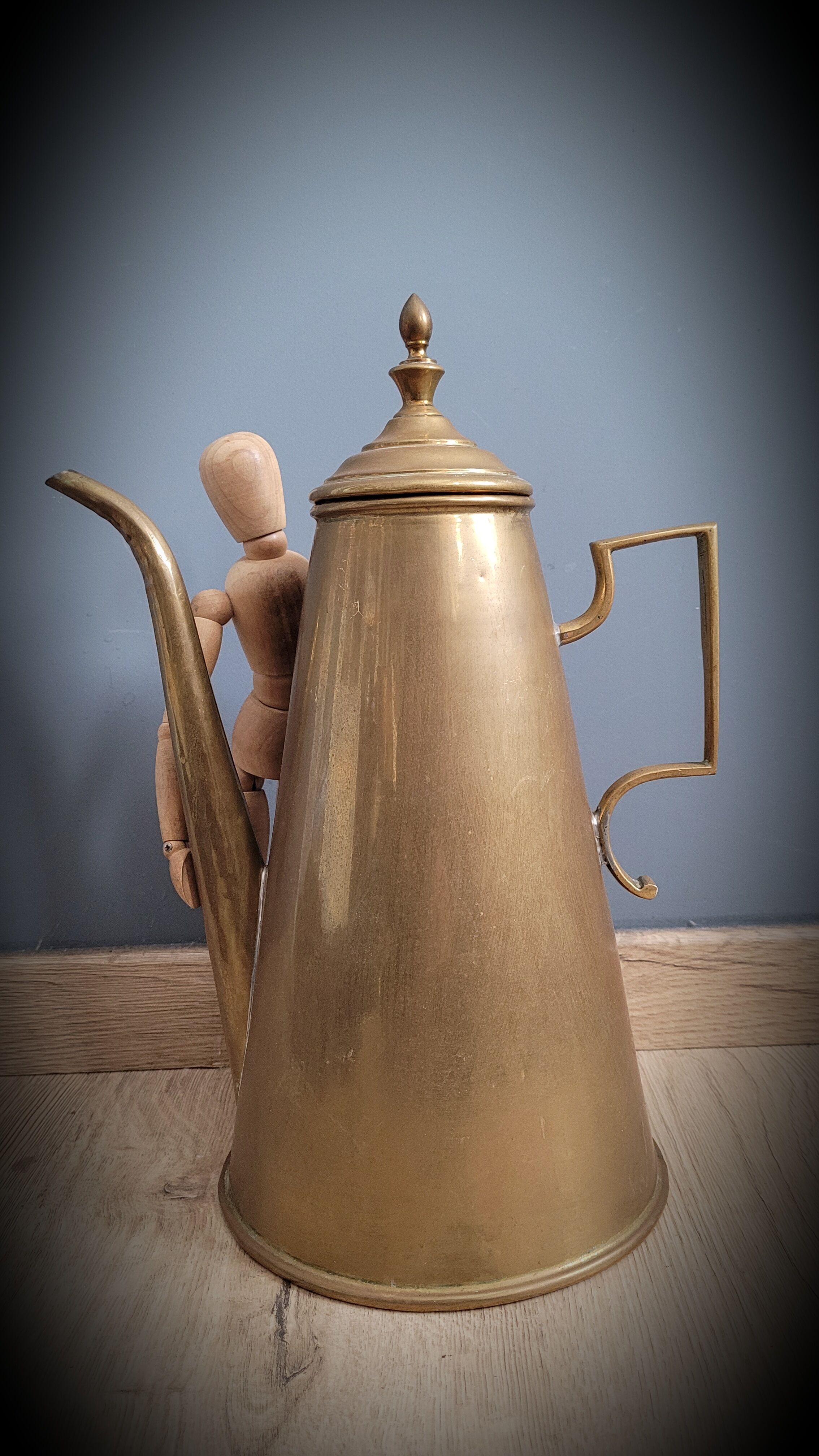 Brass coffee maker