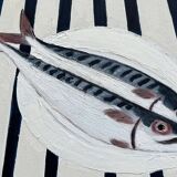 "Two Mackerels on a Plate" by Joseph Rethlin