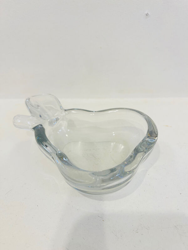 Vide-poche en cristal en forme de poire – Vannes-le-Châtel, années 70