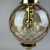 60s 70s ceiling lamp hanging lamp by Glashütte Limburg Germany Space Age