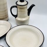 Vintage tableware service from West Germany from the 1970s.