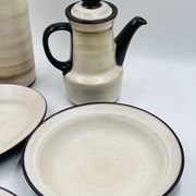 Vintage tableware service from West Germany from the 1970s.