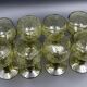 Lot of 8 glasses of wine or water - bubbling glass year 1970