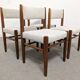 Set of 4 Scandinavian teak chairs, Denmark circa 1960.
