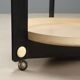 Vintage Guzzini kitchen dessert trolley, design by Luigi Massoni, Italy, 1970s.