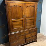 18th Century Oak linen Press