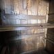 Very beautiful and old carved wooden wardrobe from the 19th century, small size, height 211 cm.
