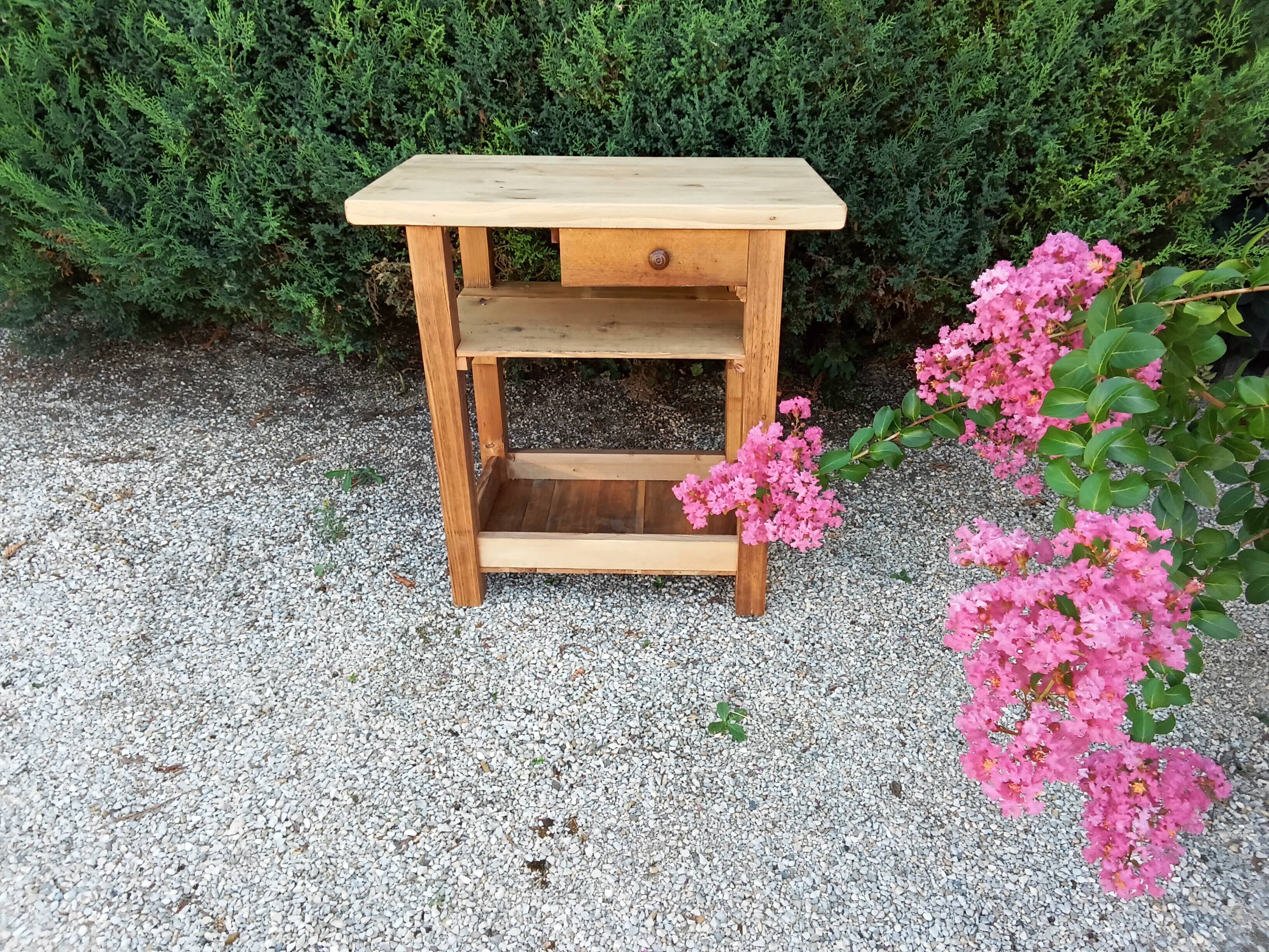 Solid wood table