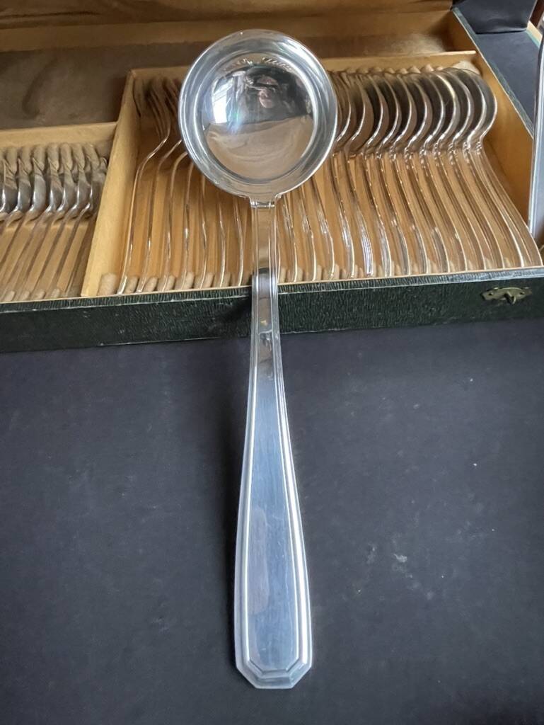 Cutlery set 37 pieces – Alfénide for Christofle América model - Luc Lanel