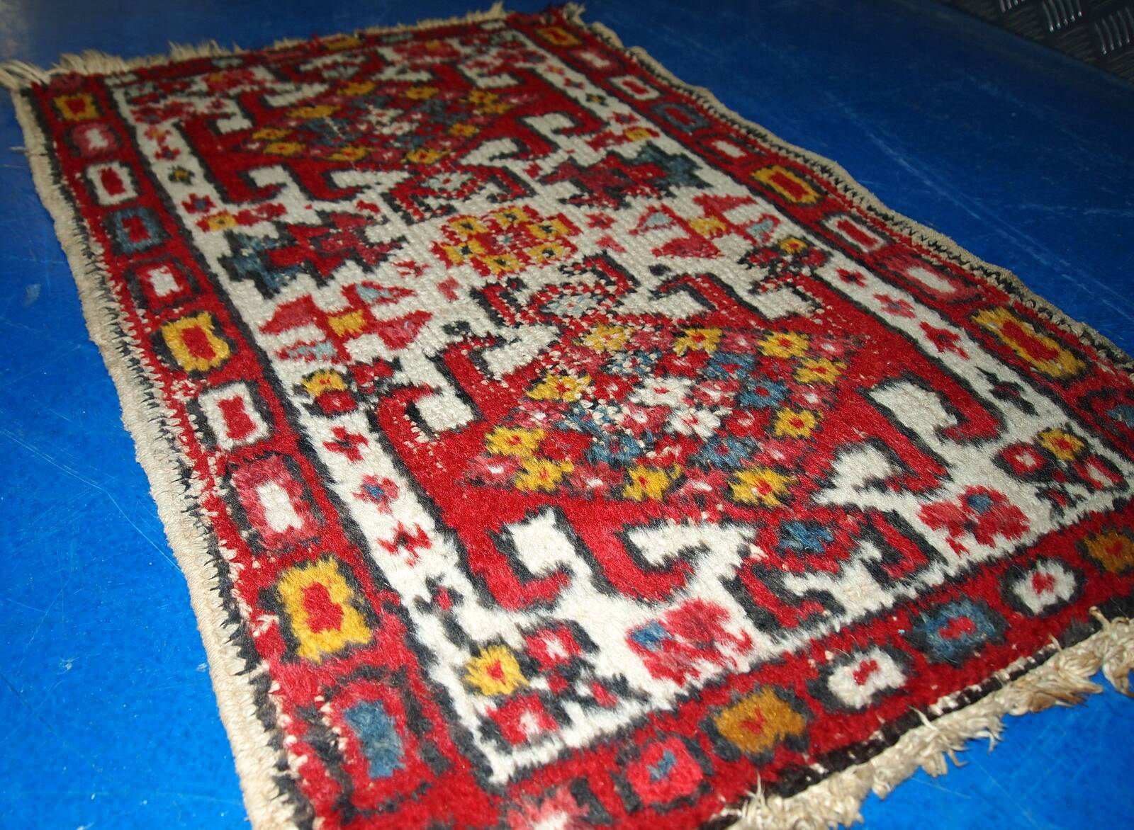 Tapis Vintage Hamadan en Laine, Années 1970, Élégance du Moyen-Orient