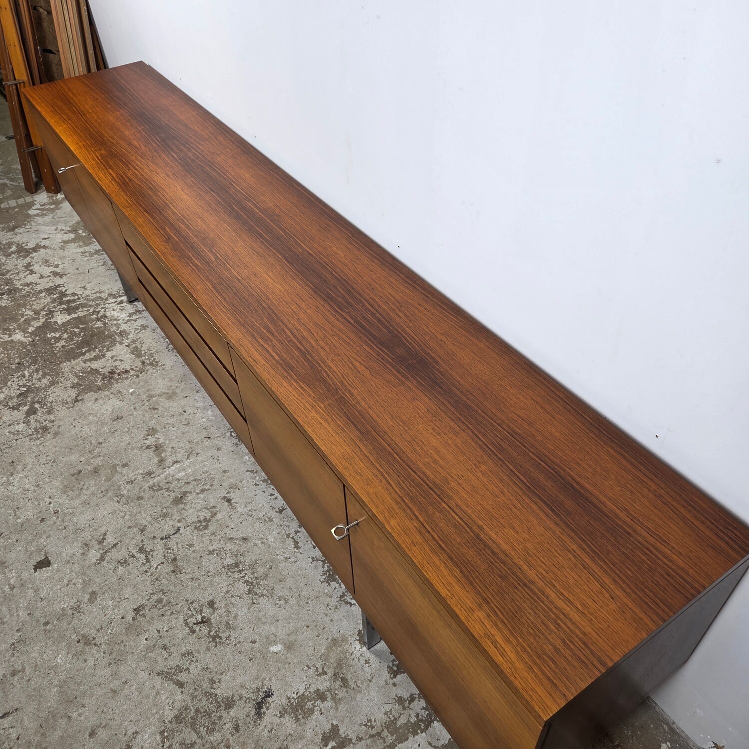 Helmut Magg 280 cm long! Vintage rosewood sideboard from the 1960s.