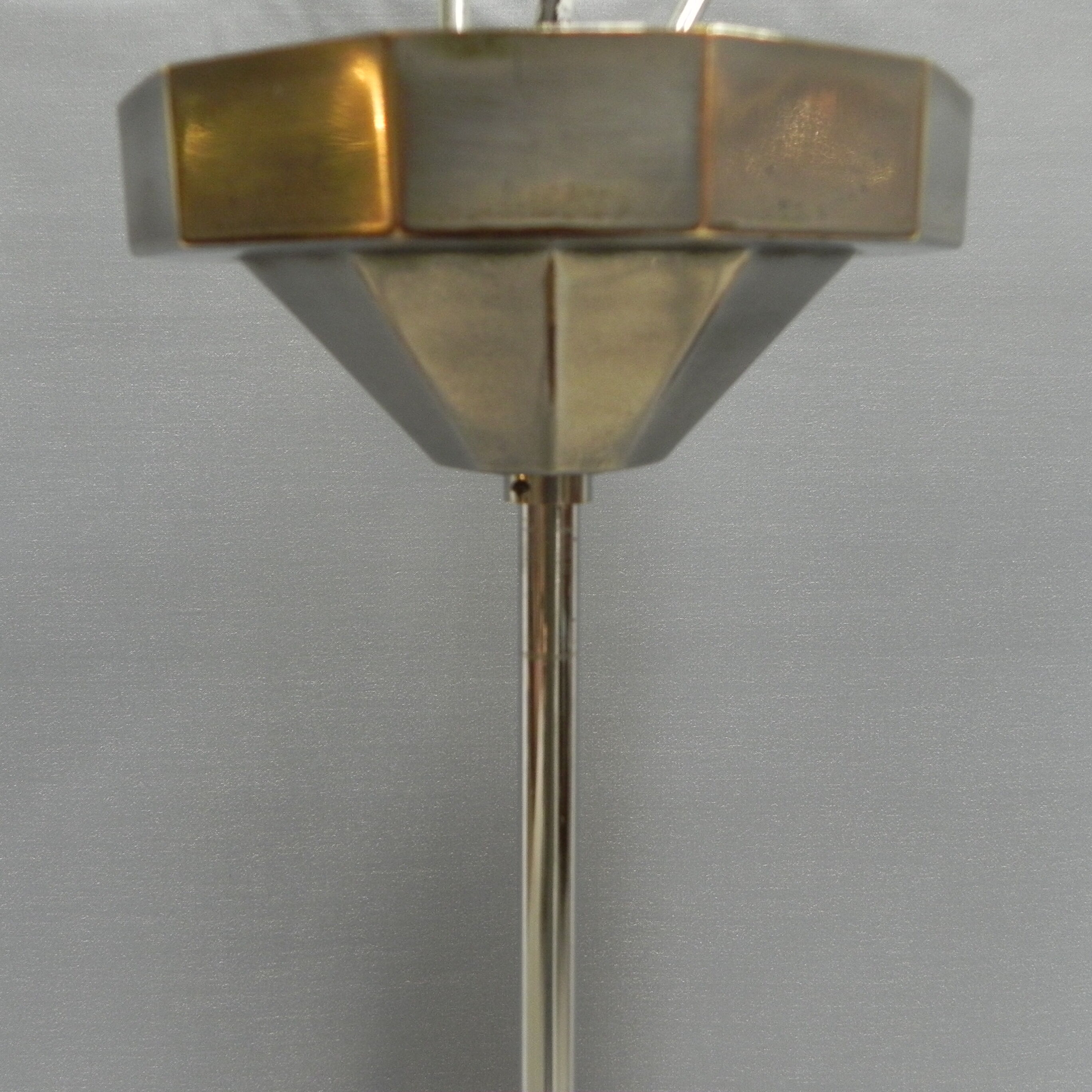 Art Deco hanging lamp with glass globe