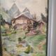 Old mountain landscape watercolor by Roy?