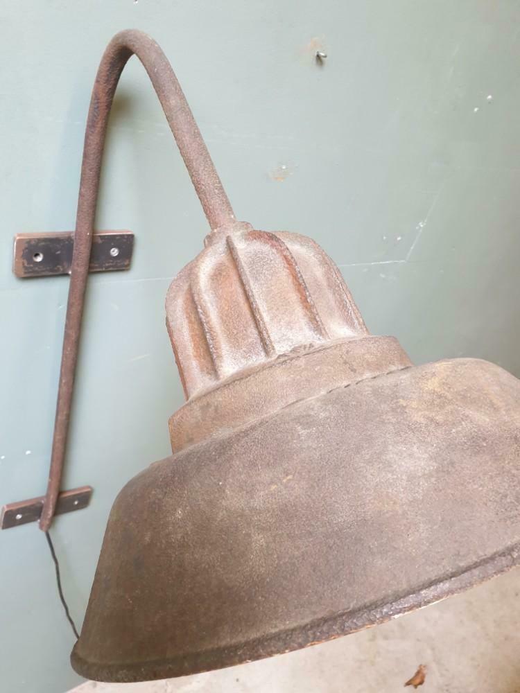 Old cast iron street lamp from France