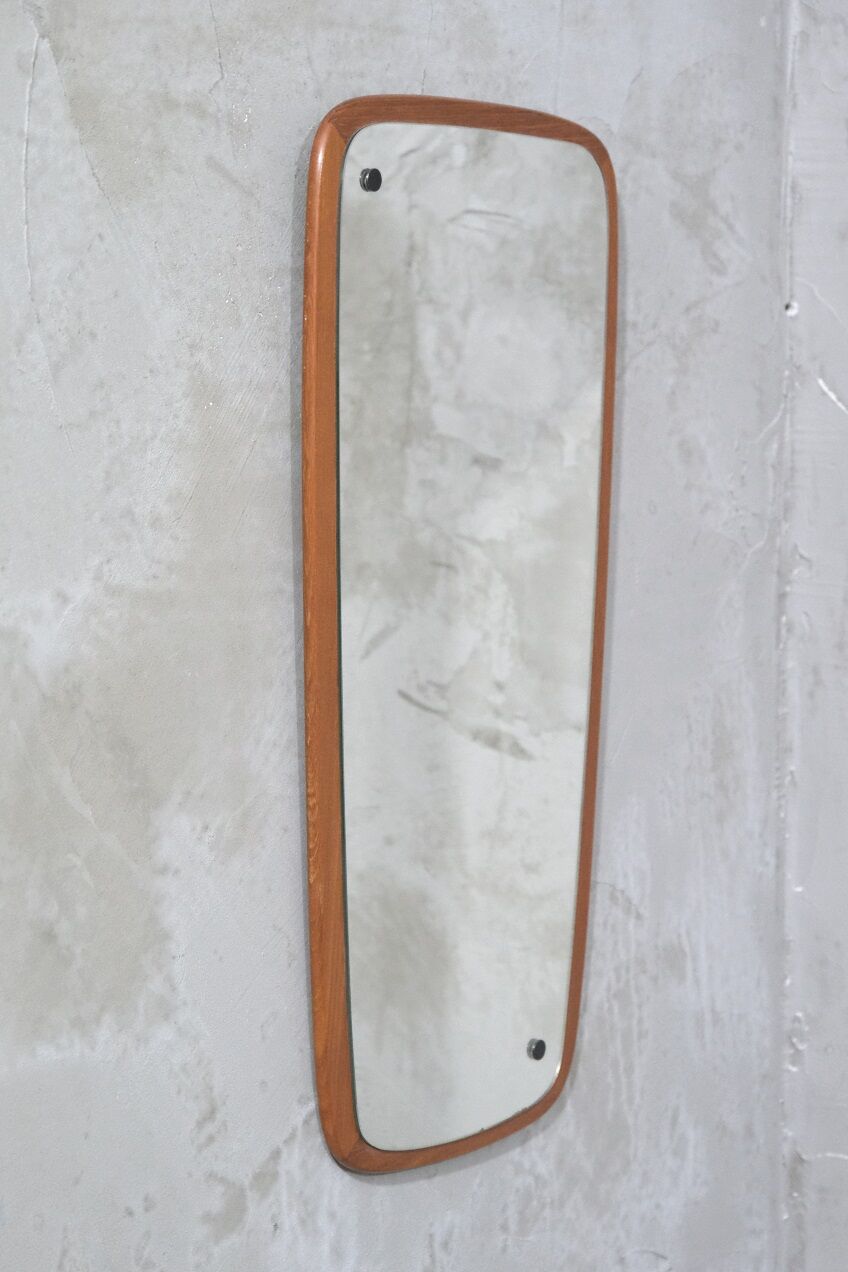 Danish teak mirror, 1960s