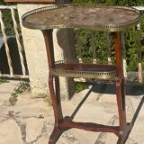 Louis XVI style mahogany kidney table
