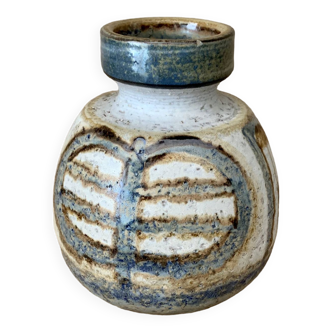 Mid-Century Danish Ceramic Studio Vase from Søholm, 1960s