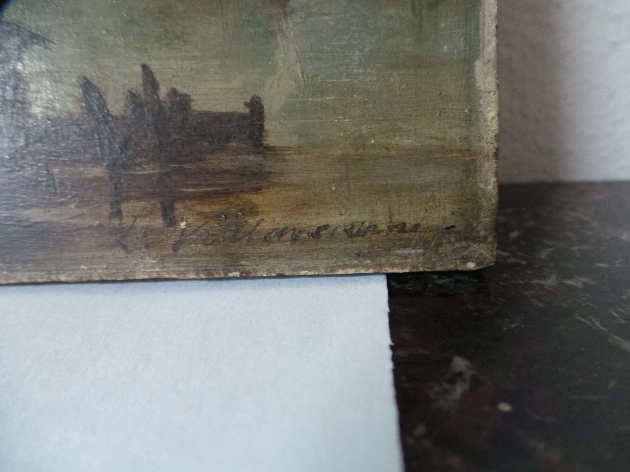 Landscape oil on panel