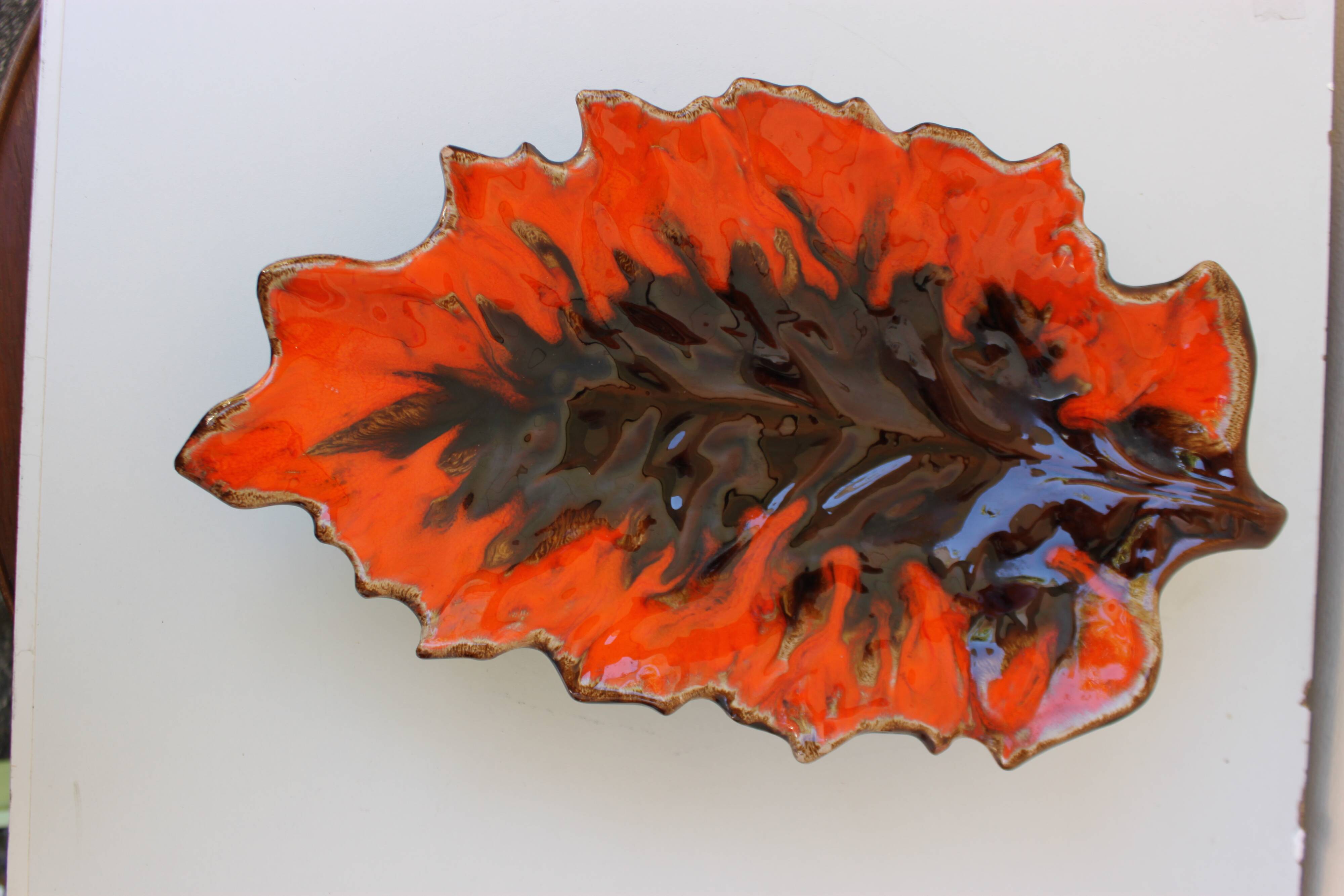compotier flammé orange