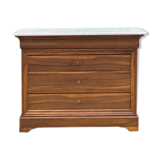 Walnut chest of drawers