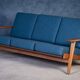 Canapé GE290 Trois Places en Chêne par Hans J. Wegner pour Getama, 1960s